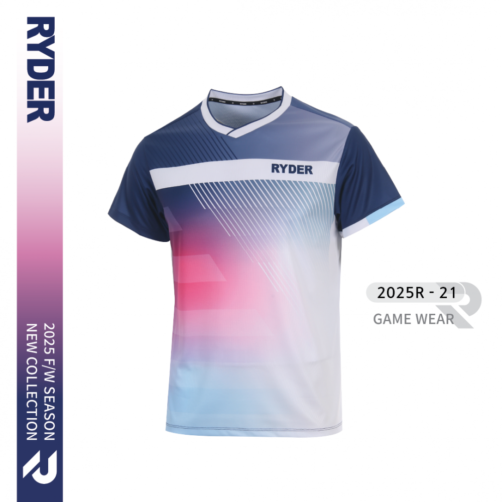 라이더 티셔츠 공용 배드민턴상의 2025R-21