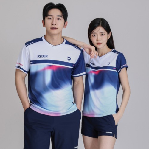 라이더 2026RC-8 배드민턴 반팔 티셔츠 남녀공용 오버핏 운동복 기능성 스포츠웨어