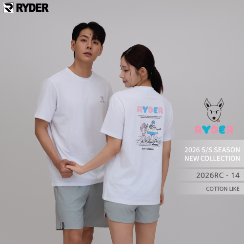 라이더 2026RC-14 배드민턴 반팔 티셔츠 남녀공용 오버핏 운동복 기능성 스포츠웨어