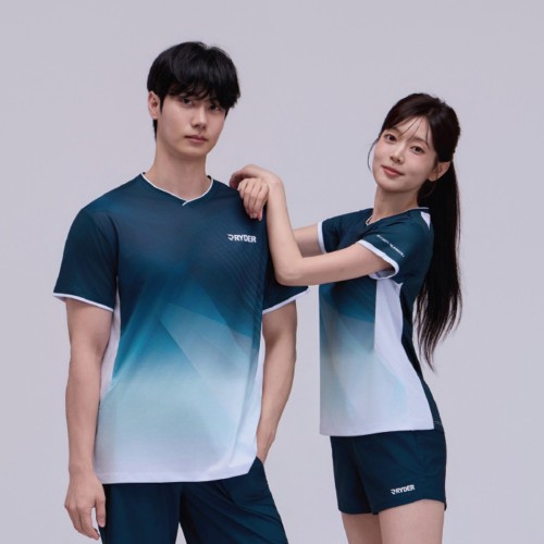 라이더 2026R-34 남성 여성 배드민턴 반팔 티셔츠 스포츠웨어